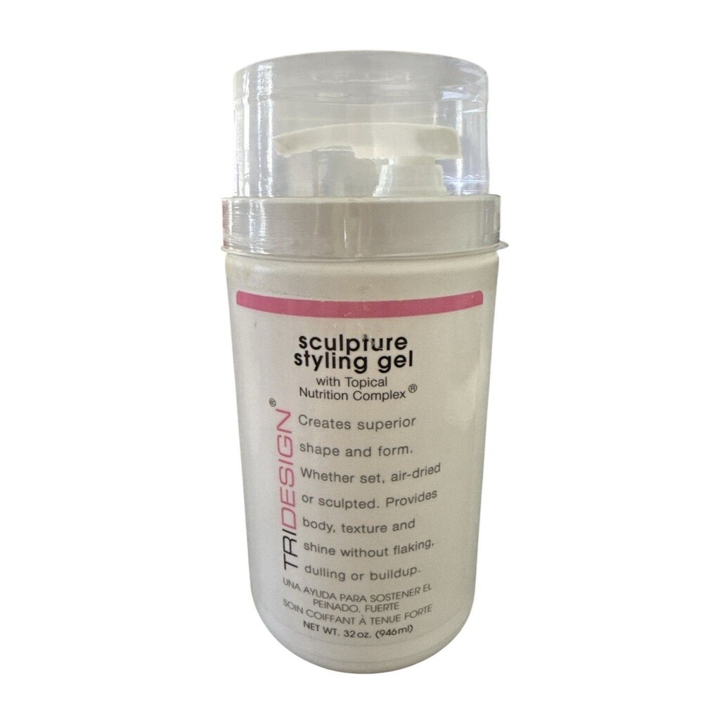 Tri Design Sculpture Styling Gel W/ Topical Nutrition Complex 32 Oz New